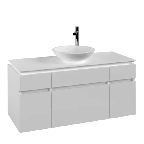 VILLEROY BOCH Legato toaletní skříňka, 5 výsuvů, 1200 x 550 x 500 mm, bílá matná / bílá matná #B57800MS