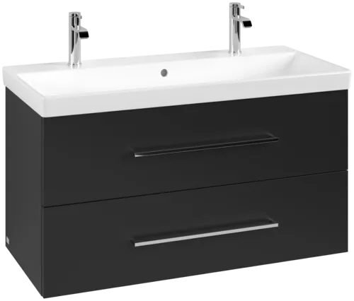VILLEROY BOCH Avento toaletní skříňka, 2 výsuvy, 976 x 514 x 484 mm, Volcano Black #A89200VL