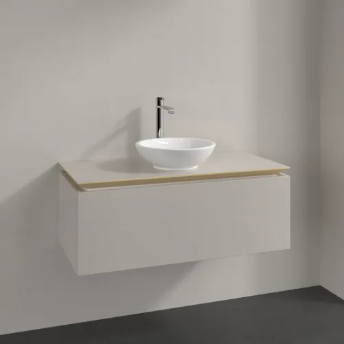 VILLEROY BOCH Legato toaletní skříňka, 1 zásuvka, 1000 x 380 x 500 mm, Soft Grey / Soft Grey #B57100VK, obrázek 2