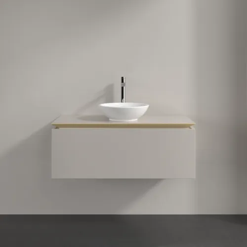 VILLEROY BOCH Legato toaletní skříňka, 1 zásuvka, 1000 x 380 x 500 mm, Soft Grey / Soft Grey #B57100VK, obrázek 3