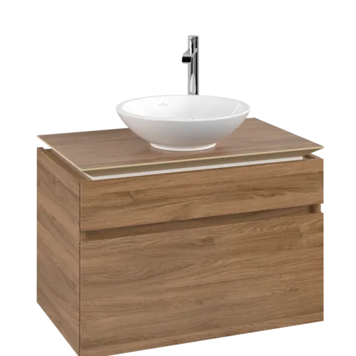 VILLEROY BOCH Legato toaletní skříňka, 2 výsuvy, 800 x 550 x 500 mm, dub Kansas / dub Kansas #B57000RH
