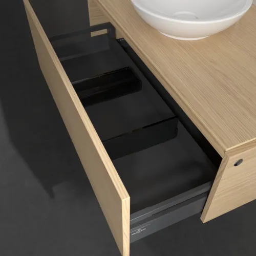 VILLEROY BOCH Legato toaletní skříňka, 1 zásuvka, 1000 x 380 x 500 mm, severský dub / severský dub #B57100VJ, obrázek 6