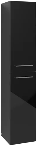 VILLEROY BOCH Vysoká skříň Avento, 2 dveře, 350 x 1760 x 404 mm, Crystal Black #A89401B3