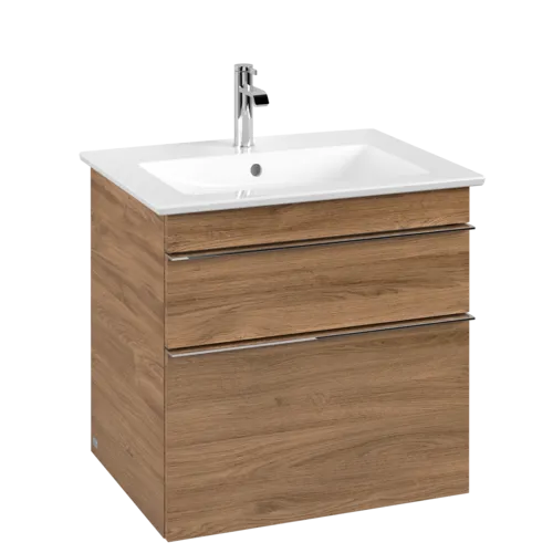 VILLEROY BOCH Toaletní skříňka Venticello, 2 výsuvy, 603 x 590 x 502 mm, dub Kansas / dub Kansas #A92401RH