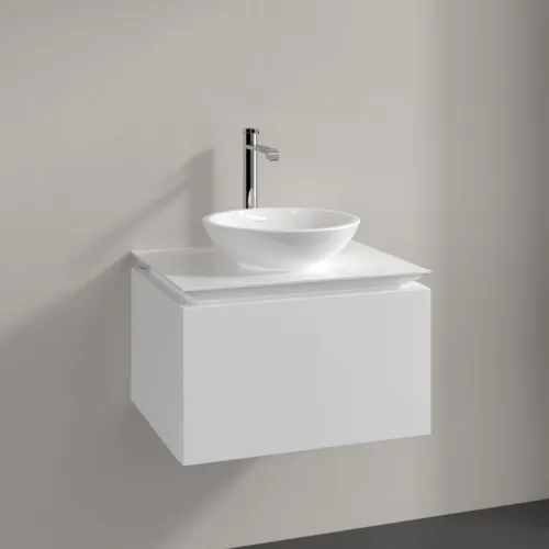 VILLEROY BOCH Legato toaletní skříňka, 1 zásuvka, 600 x 380 x 500 mm, lesklá bílá / lesklá bílá #B56700DH, obrázek 2