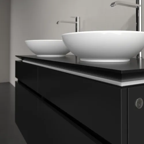 VILLEROY BOCH Legato toaletní skříňka, s osvětlením, 4 výsuvy, 1200 x 550 x 500 mm, černý matný lak / černý matný lak #B584L0PD, obrázek 4