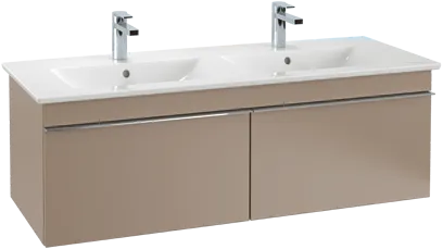 VILLEROY BOCH Toaletní skříňka Venticello, 2 výsuvy, 1253 x 420 x 502 mm, Cashmere Grey / Cashmere Grey #A93901VN