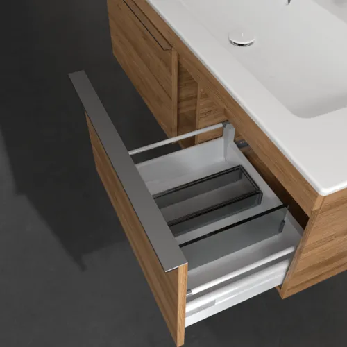 VILLEROY BOCH Toaletní skříňka Venticello, 2 výsuvy, 1153 x 420 x 502 mm, dub Kansas / dub Kansas #A93801RH, obrázek 6