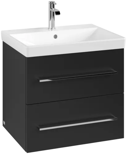 VILLEROY BOCH Avento toaletní skříňka, 2 výsuvy, 576 x 514 x 484 mm, Volcano Black #A88900VL