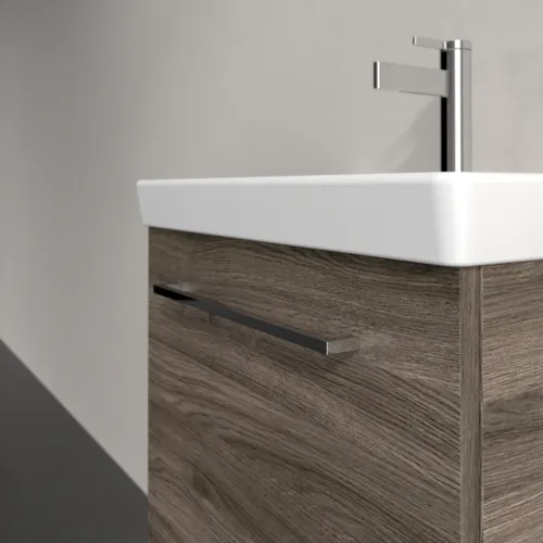 VILLEROY BOCH Avento toaletní skříňka, 1 dvířka, 526 x 514 x 384 mm, Kamenný dub #A88800RK, obrázek 9