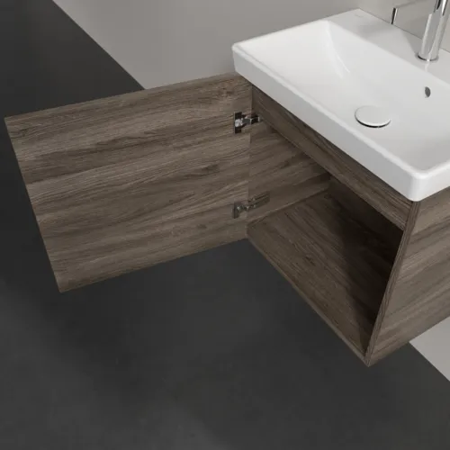 VILLEROY BOCH Avento toaletní skříňka, 1 dvířka, 526 x 514 x 384 mm, Kamenný dub #A88800RK, obrázek 12