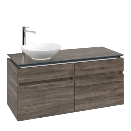 VILLEROY BOCH Legato toaletní skříňka, 4 výsuvy, 1200 x 550 x 500 mm, Kamenný dub / Kamenný dub #B58000RK