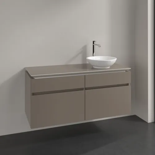 VILLEROY BOCH Legato toaletní skříňka, 4 výsuvy, 1200 x 550 x 500 mm, Truffle Grey / Truffle Grey #B58200VG, obrázek 2