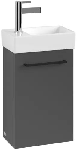 VILLEROY BOCH Avento toaletní skříňka, 1 dvířka, 340 x 514 x 234 mm, grafitová barva #A87611VR