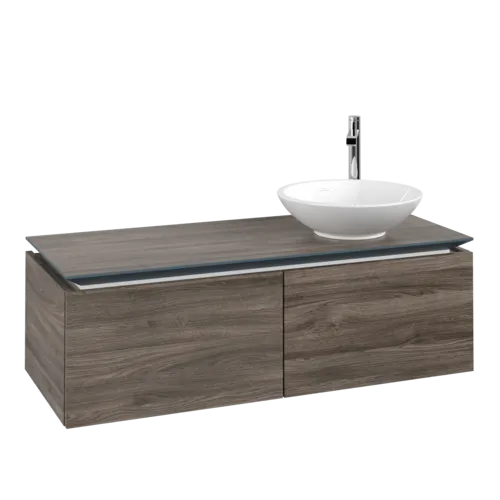 VILLEROY BOCH Legato toaletní skříňka, 2 výsuvy, 1200 x 380 x 500 mm, Kamenný dub / Kamenný dub #B58100RK