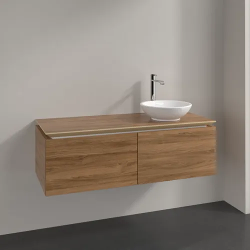 VILLEROY BOCH Legato toaletní skříňka, 2 výsuvy, 1200 x 380 x 500 mm, dub Kansas / dub Kansas #B58100RH, obrázek 2