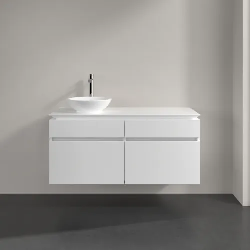 VILLEROY BOCH Legato toaletní skříňka, 4 výsuvy, 1200 x 550 x 500 mm, bílá matná / bílá matná #B58000MS, obrázek 3
