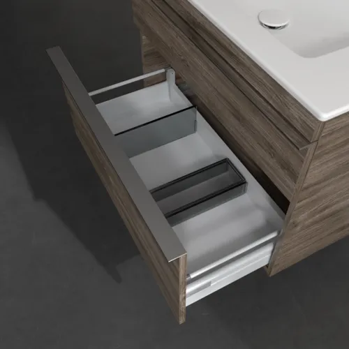 VILLEROY BOCH Toaletní skříňka Venticello, 2 výsuvy, 753 x 590 x 502 mm, Kamenný dub / Kamenný dub #A92501RK, obrázek 6