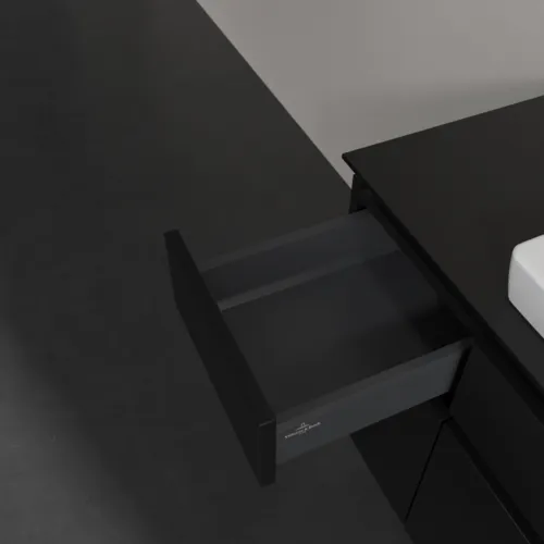 VILLEROY BOCH Legato toaletní skříňka, s osvětlením, 5 výsuvů, 1200 x 550 x 500 mm, černý matný lak / černý matný lak #B683L0PD, obrázek 6