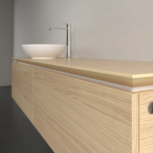 VILLEROY BOCH Legato toaletní skříňka, s osvětlením, 2 výsuvy, 1600 x 380 x 500 mm, severský dub / severský dub #B595L0VJ, obrázek 4