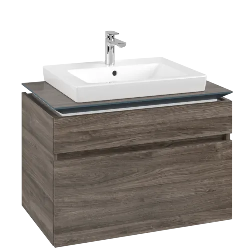 VILLEROY BOCH Legato toaletní skříňka, 2 výsuvy, 800 x 550 x 500 mm, Kamenný dub / Kamenný dub #B67900RK