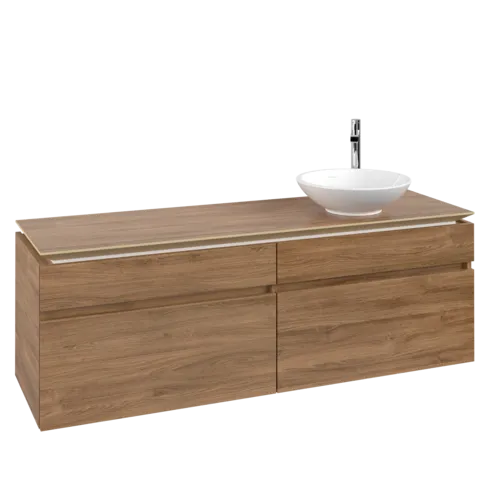 VILLEROY BOCH Legato toaletní skříňka, 4 výsuvy, 1600 x 550 x 500 mm, dub Kansas / dub Kansas #B59800RH