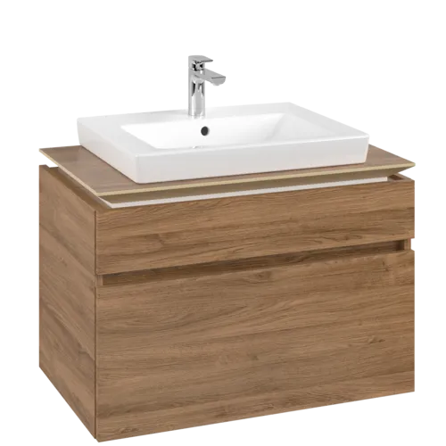 VILLEROY BOCH Legato toaletní skříňka, 2 výsuvy, 800 x 550 x 500 mm, dub Kansas / dub Kansas #B67900RH
