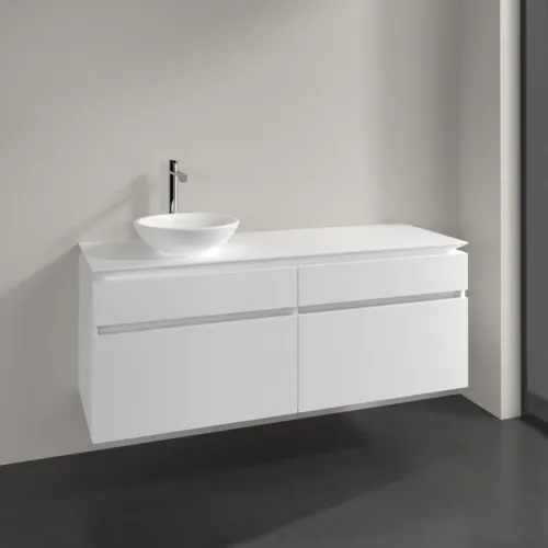 VILLEROY BOCH Legato toaletní skříňka, 4 výsuvy, 1400 x 550 x 500 mm, bílá matná / bílá matná #B58800MS, obrázek 2
