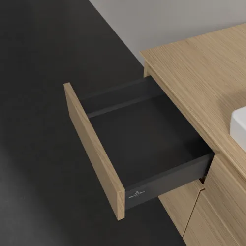 VILLEROY BOCH Legato toaletní skříňka, s osvětlením, 5 výsuvů, 1400 x 550 x 500 mm, severský dub / severský dub #B685L0VJ, obrázek 6