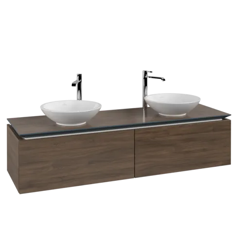 VILLEROY BOCH Legato toaletní skříňka, 2 výsuvy, 1600 x 380 x 500 mm, Arizona Oak / Arizona Oak #B59900VH