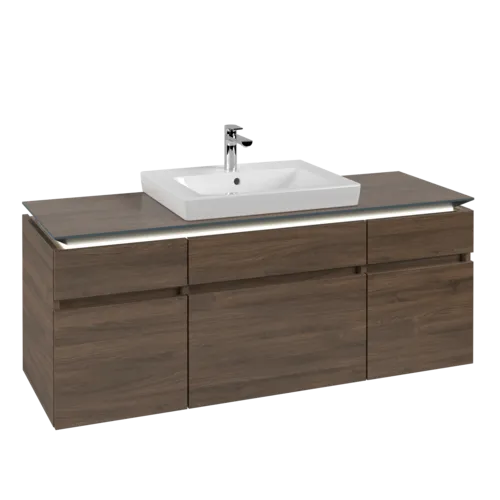 VILLEROY BOCH Legato toaletní skříňka, s osvětlením, 5 výsuvů, 1400 x 550 x 500 mm, Arizona Oak / Arizona Oak #B685L0VH
