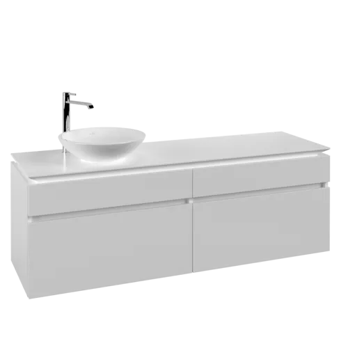 VILLEROY BOCH Legato toaletní skříňka, 4 výsuvy, 1600 x 550 x 500 mm, bílá matná / bílá matná #B59600MS