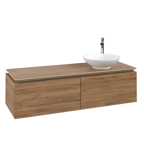 VILLEROY BOCH Legato toaletní skříňka, 2 výsuvy, 1400 x 380 x 500 mm, dub Kansas / dub Kansas #B58900RH