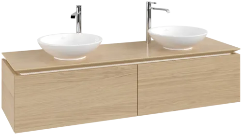 VILLEROY BOCH Legato toaletní skříňka, 2 výsuvy, 1600 x 380 x 500 mm, severský dub / severský dub #B59900VJ