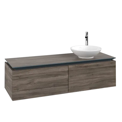 VILLEROY BOCH Legato toaletní skříňka, 2 výsuvy, 1400 x 380 x 500 mm, Kamenný dub / Kamenný dub #B58900RK