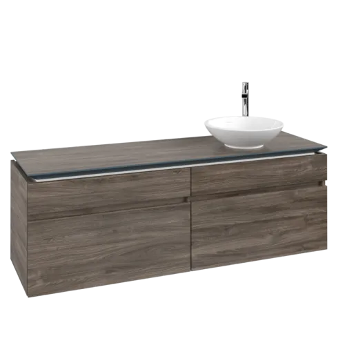 VILLEROY BOCH Legato toaletní skříňka, 4 výsuvy, 1600 x 550 x 500 mm, Kamenný dub / Kamenný dub #B59800RK