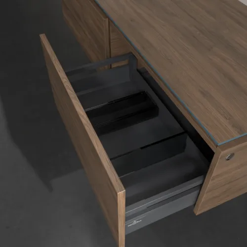 VILLEROY BOCH Legato toaletní skříňka, s osvětlením, 2 výsuvy, 1400 x 380 x 500 mm, Arizona Oak / Arizona Oak #B587L0VH, obrázek 5