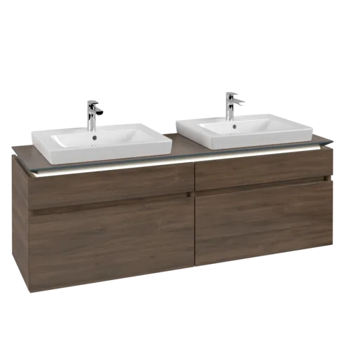 VILLEROY BOCH Legato toaletní skříňka, s osvětlením, 4 výsuvy, 1600 x 550 x 500 mm, Arizona Oak / Arizona Oak #B693L0VH