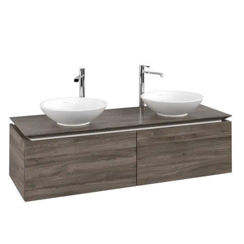VILLEROY BOCH Legato toaletní skříňka, 2 výsuvy, 1400 x 380 x 500 mm, Kamenný dub / Kamenný dub #B59100RK