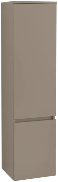 VILLEROY BOCH Vysoká skříň Legato, 2 dveře, 400 x 1550 x 350 mm, lanýžově šedá / lanýžově šedá #B73001VG