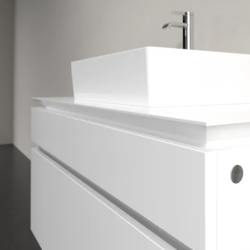 VILLEROY BOCH Legato toaletní skříňka, 2 výsuvy, 1000 x 550 x 500 mm, lesklá bílá / lesklá bílá #B60400DH, obrázek 5