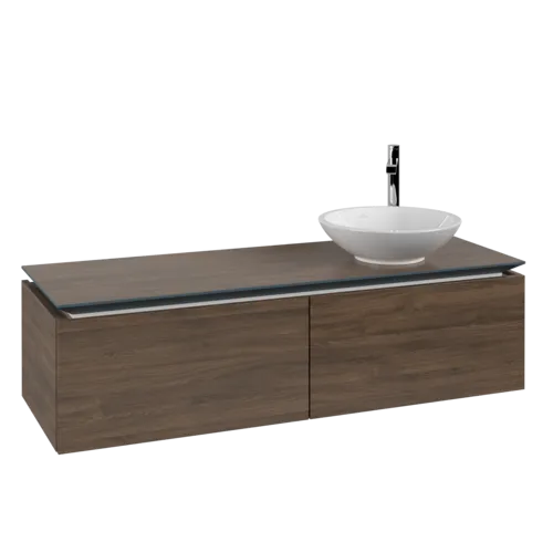 VILLEROY BOCH Legato toaletní skříňka, 2 výsuvy, 1400 x 380 x 500 mm, Arizona Oak / Arizona Oak #B58900VH