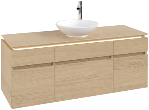 VILLEROY BOCH Legato toaletní skříňka, s osvětlením, 5 výsuvů, 1400 x 550 x 500 mm, severský dub / severský dub #B586L0VJ