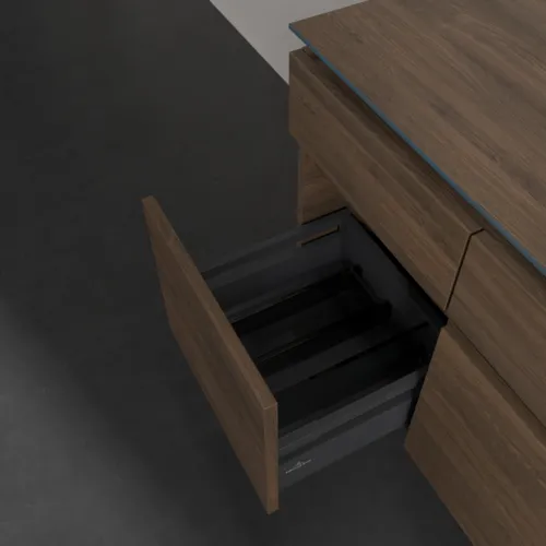 VILLEROY BOCH Legato toaletní skříňka, s osvětlením, 5 výsuvů, 1400 x 550 x 500 mm, Arizona Oak / Arizona Oak #B586L0VH, obrázek 5