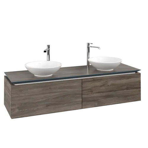 VILLEROY BOCH Legato toaletní skříňka, 2 výsuvy, 1600 x 380 x 500 mm, Kamenný dub / Kamenný dub #B59900RK