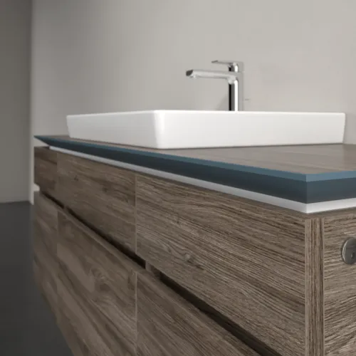 VILLEROY BOCH Legato toaletní skříňka, s osvětlením, 5 výsuvů, 1400 x 550 x 500 mm, Kamenný dub / Kamenný dub #B685L0RK, obrázek 4