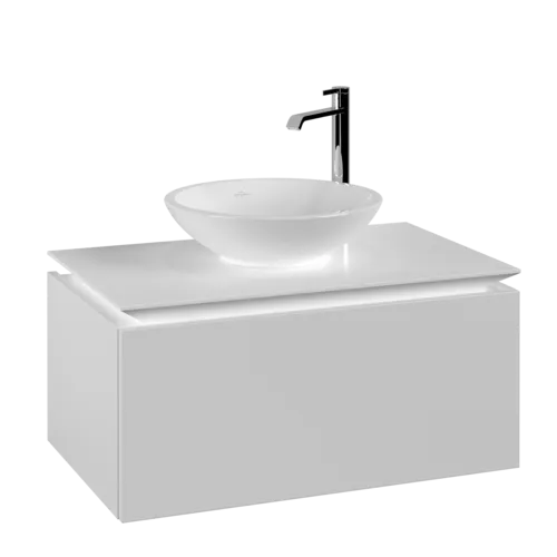 VILLEROY BOCH Legato toaletní skříňka, 1 zásuvka, 800 x 380 x 500 mm, bílá matná / bílá matná #B60100MS