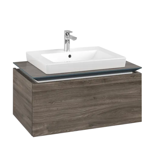 VILLEROY BOCH Legato toaletní skříňka, 1 zásuvka, 800 x 380 x 500 mm, Kamenný dub / Kamenný dub #B67800RK