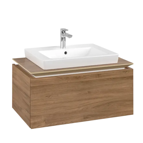 VILLEROY BOCH Legato toaletní skříňka, 1 zásuvka, 800 x 380 x 500 mm, dub Kansas / dub Kansas #B67800RH