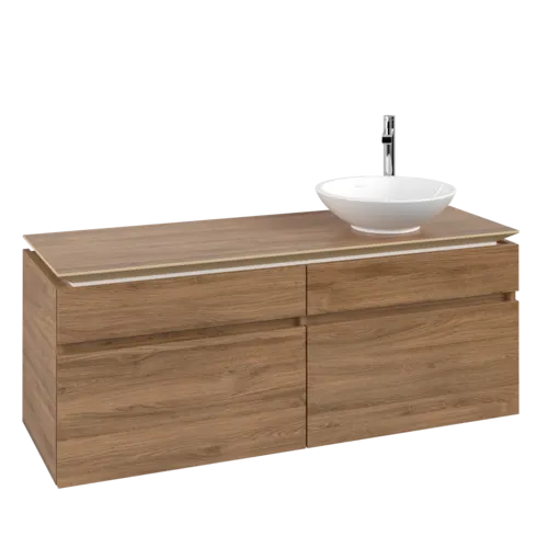 VILLEROY BOCH Legato toaletní skříňka, 4 výsuvy, 1400 x 550 x 500 mm, dub Kansas / dub Kansas #B59000RH